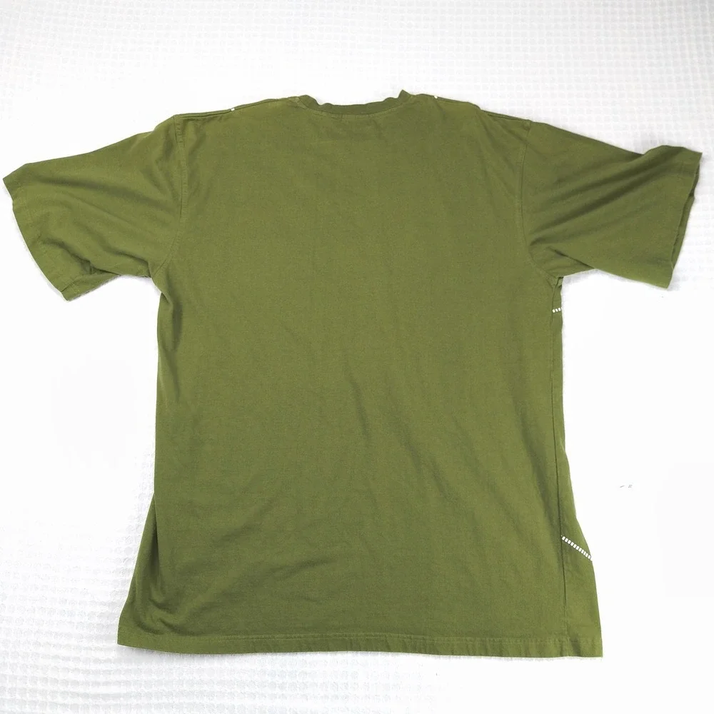 Rio Sportswear Mens XXXL T-Shirt Olive Green Camo Military Helicopter Tank Y2K - Picture 3 of 8